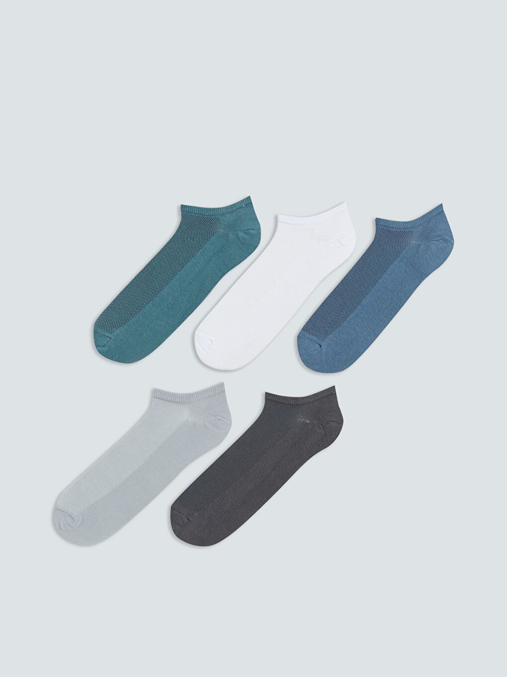 Karışık Erkek 5'li Paket Sneaker Çorap