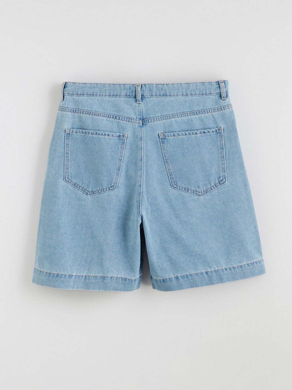 Regular Fit Women's Denim Shorts-1