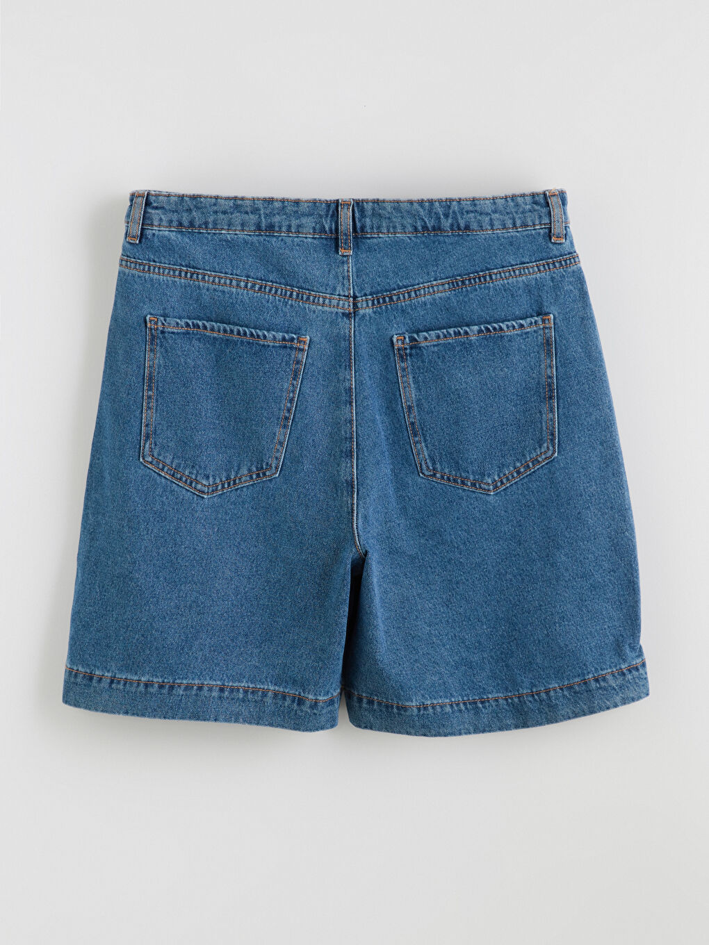 Regular Fit Women's Denim Shorts-6