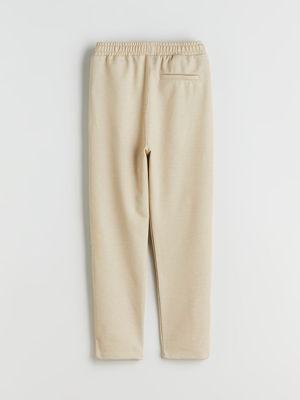 Bej Beli Lastikli Dokulu Erkek Çocuk Pantolon-1