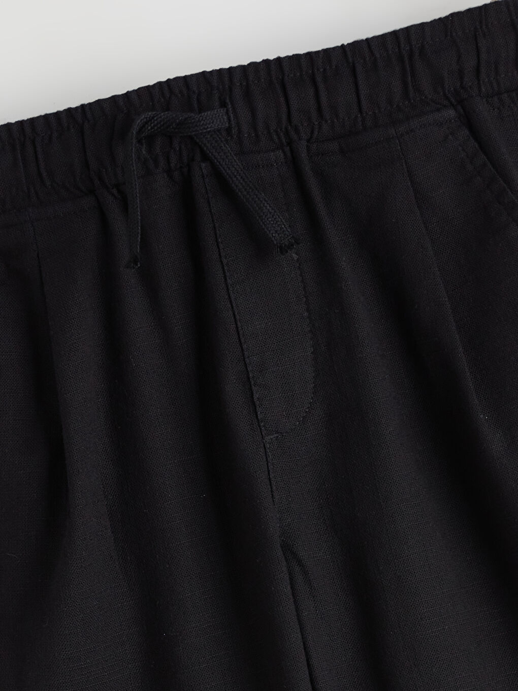 Siyah Beli Lastikli Basic Erkek Çocuk Şort-1