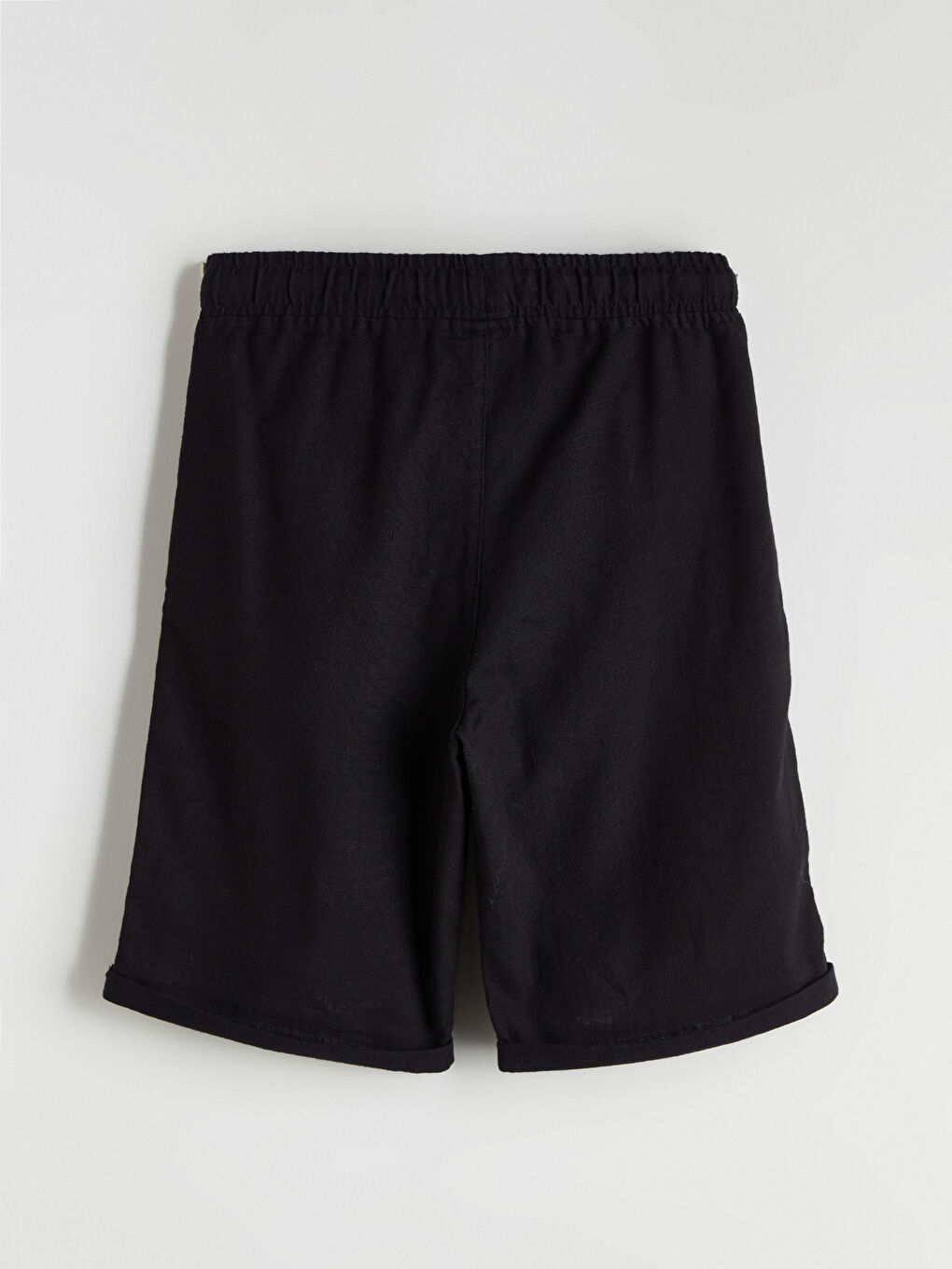 Siyah Beli Lastikli Basic Erkek Çocuk Şort-2