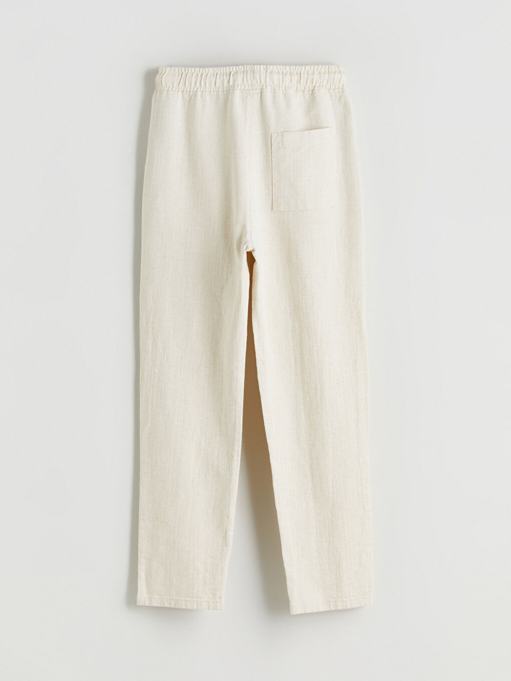 Ekru Beli Lastikli Erkek Çocuk Pantolon-2