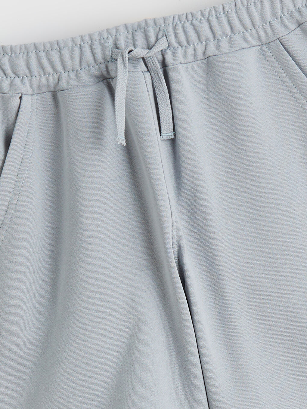 Gri Beli Lastikli Erkek Çocuk Şort-1