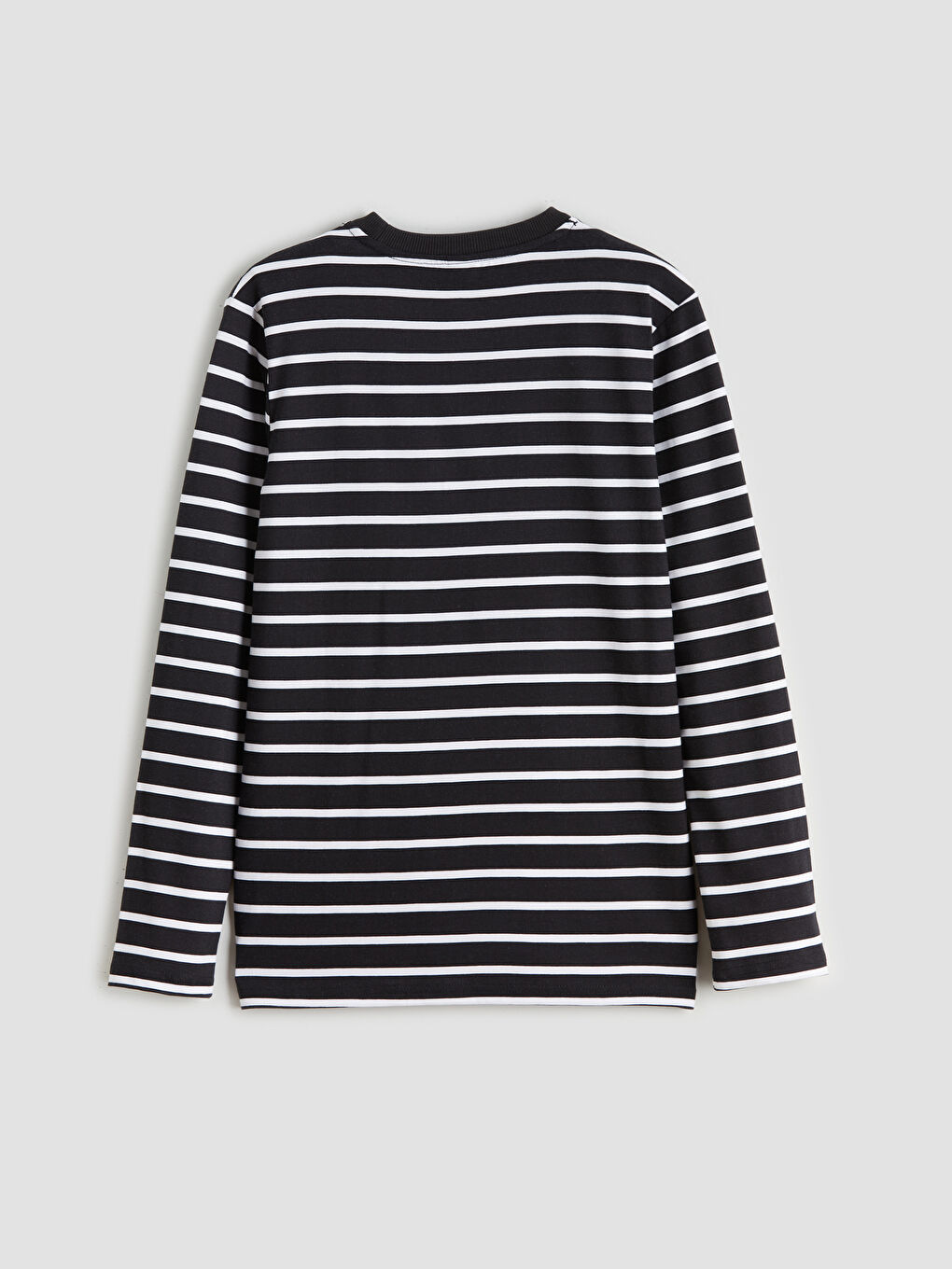 Siyah Bisiklet Yaka Erkek Çocuk Tişört-1