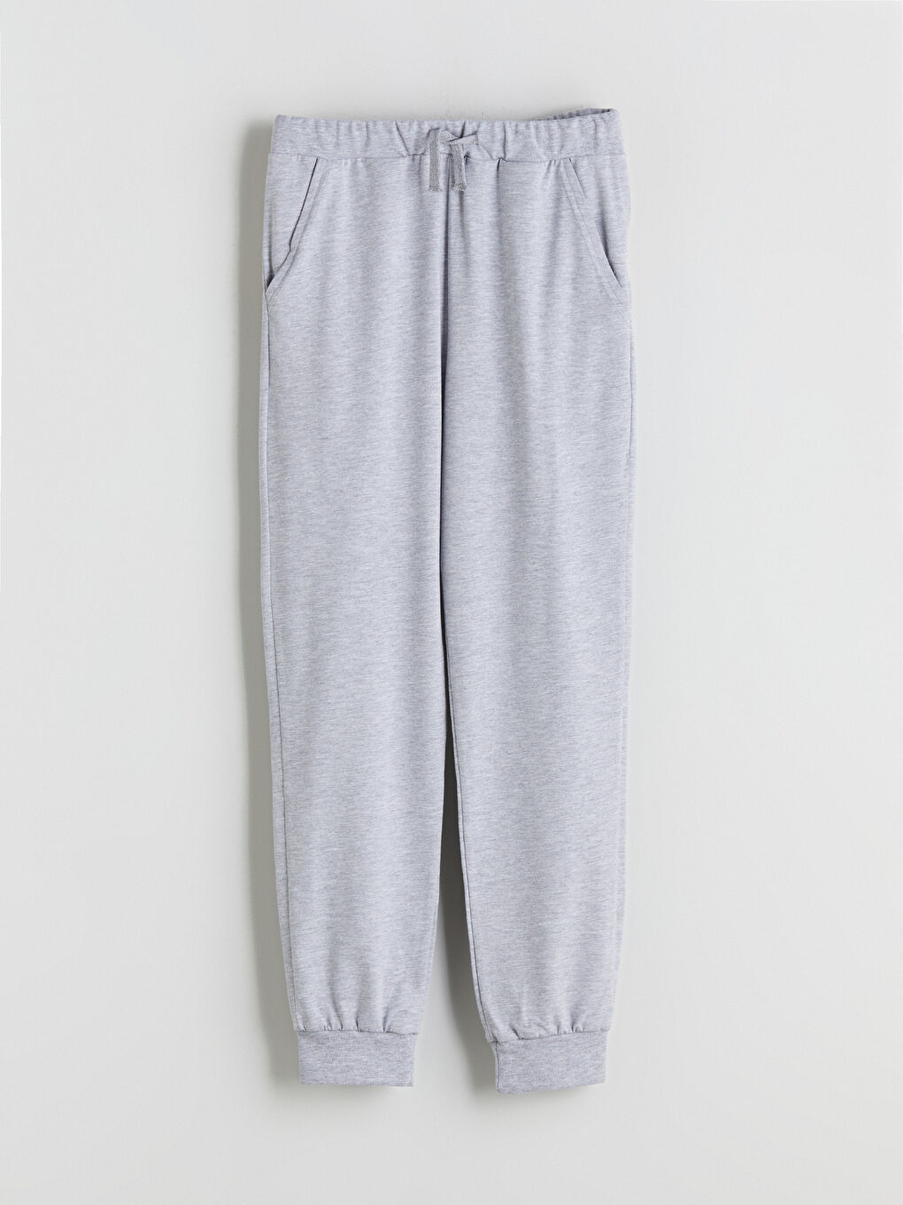 Gri Beli Lastikli Erkek Çocuk Jogger  Eşofman Altı