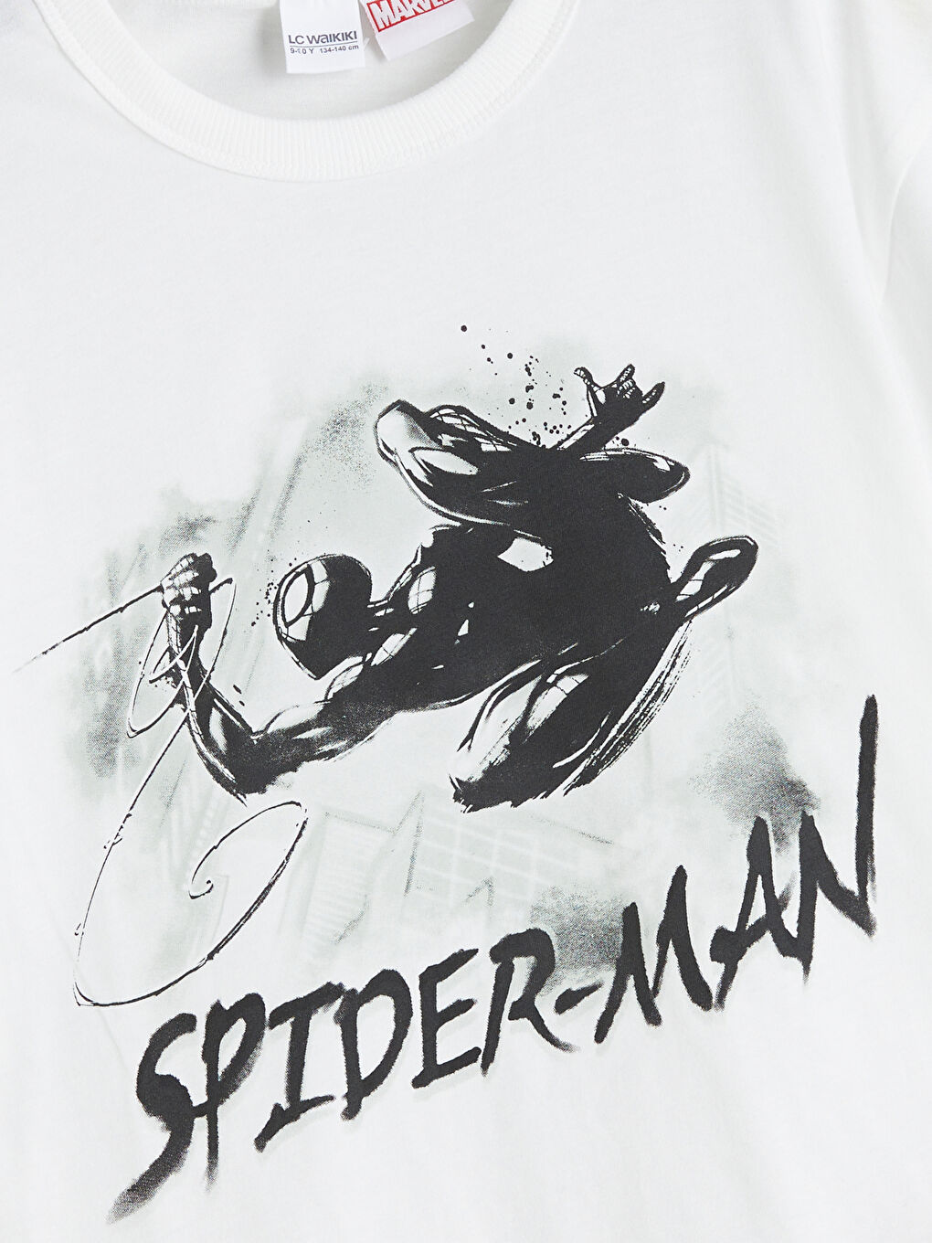 Футболка с круглым вырезом и принтом Человека-паука для мальчиков-1