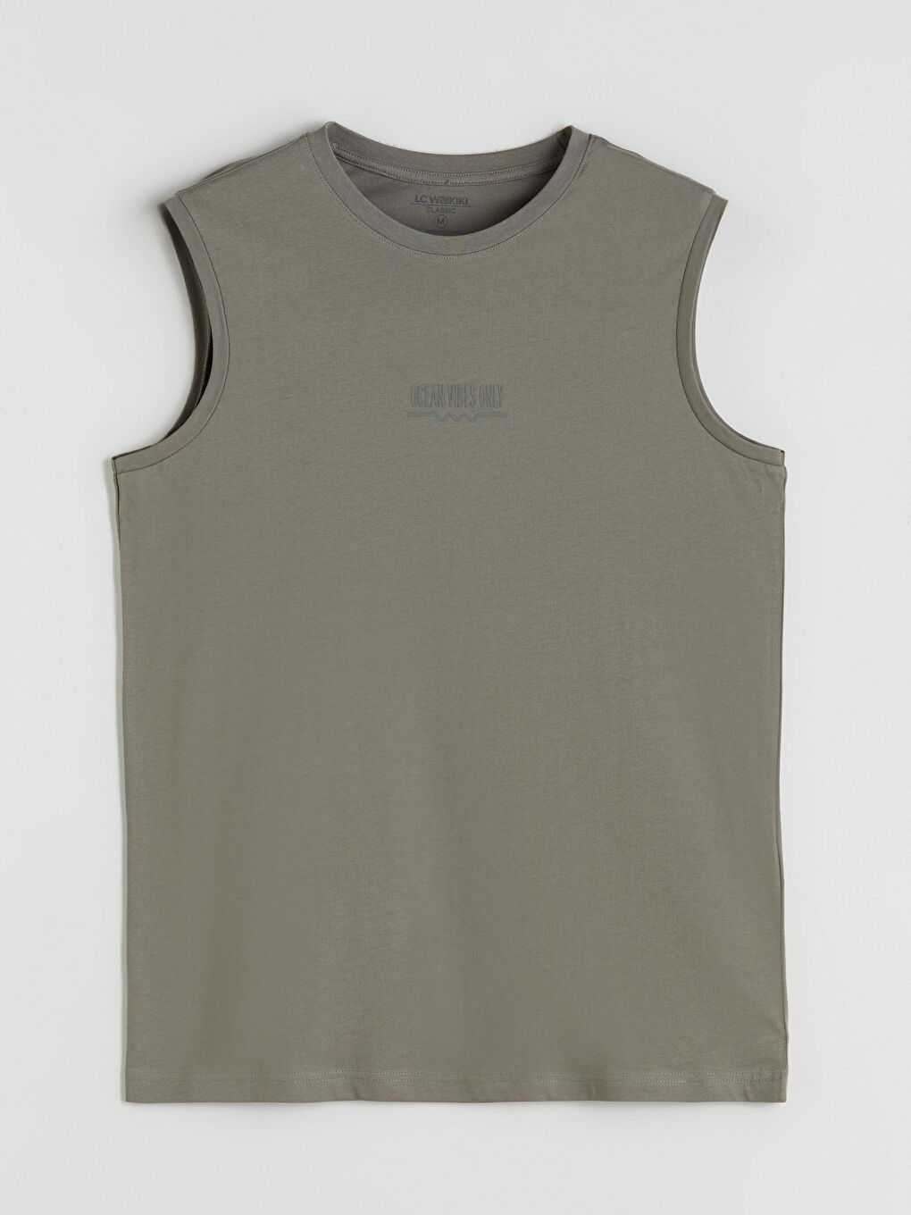 Siyah Bisiklet Yaka Baskılı Penye Erkek Kolsuz Tişört 2'li Paket-10