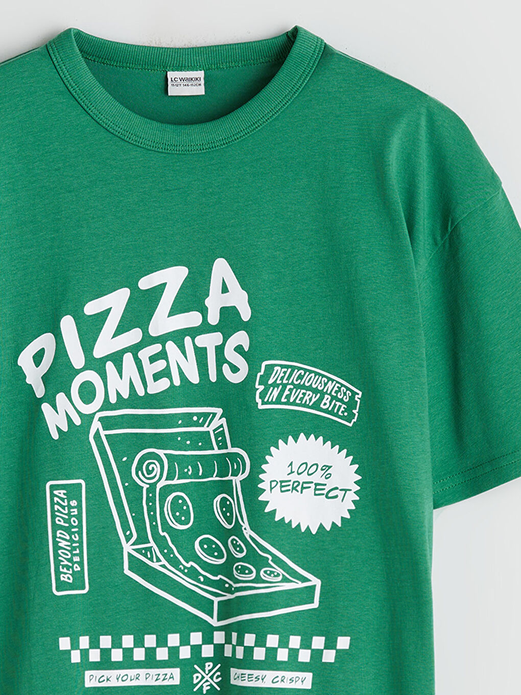 Ұлдарға арналған принтті дөңгелек жағалы футболка-2