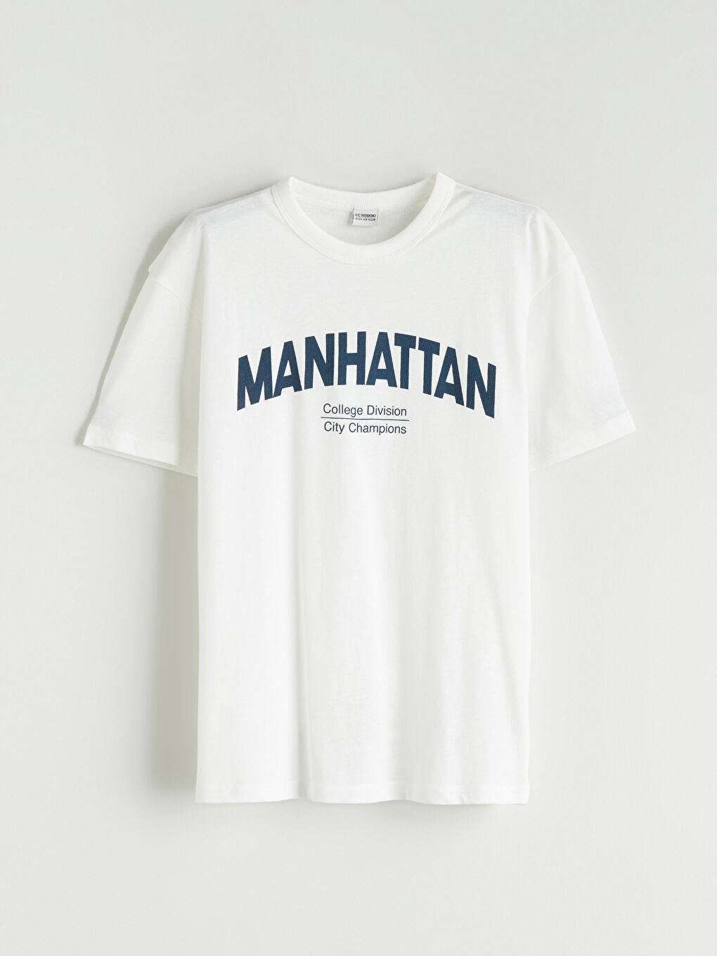 Ұлдарға арналған принтті дөңгелек жағалы футболка