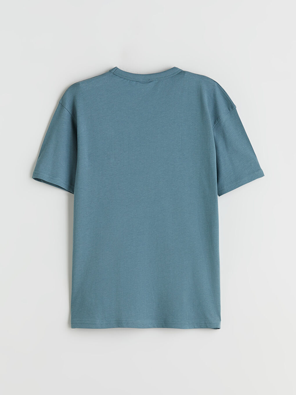 Ұлдарға арналған принтті дөңгелек жағалы футболка-1