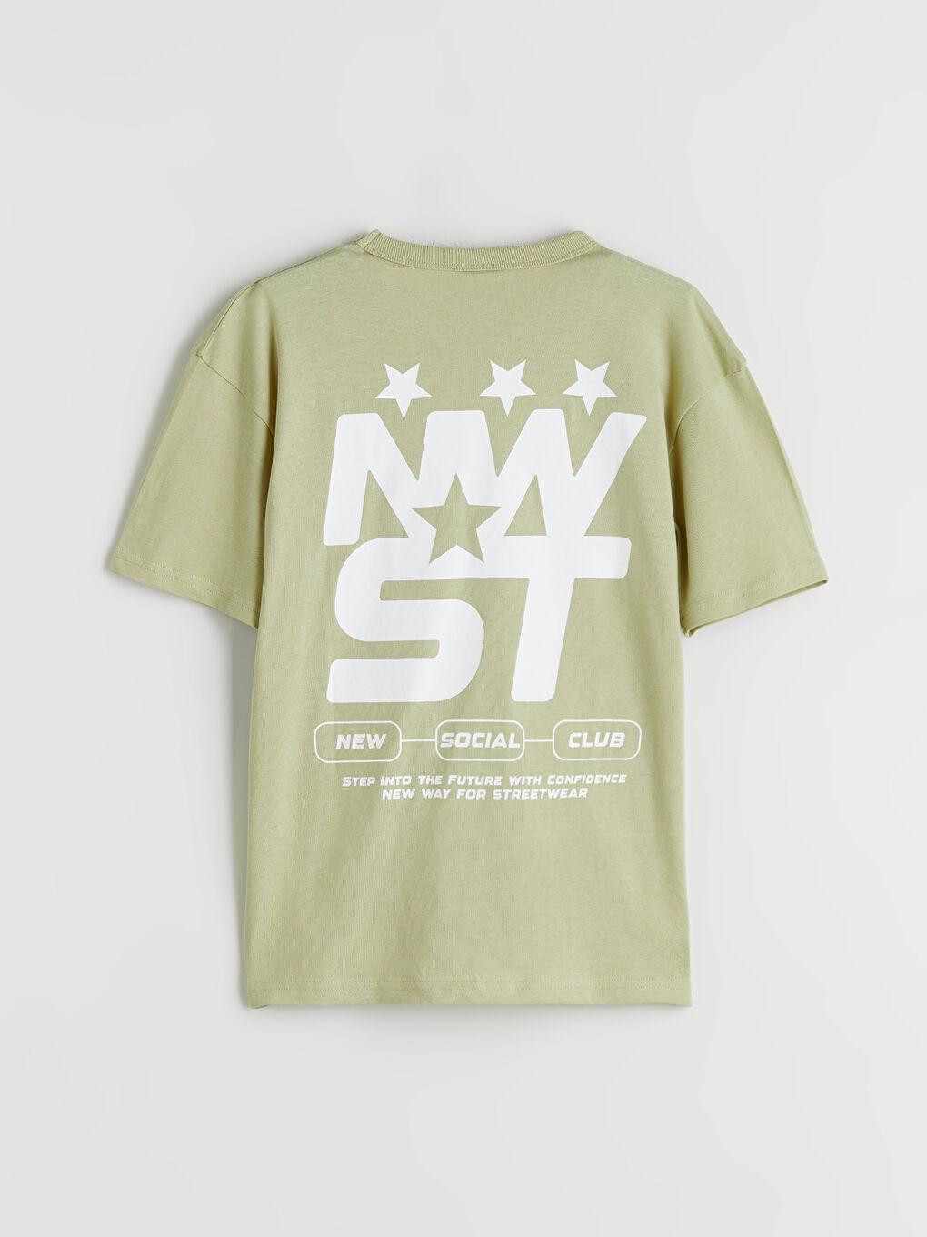 Ұлдарға арналған принтті дөңгелек жағалы футболка-1