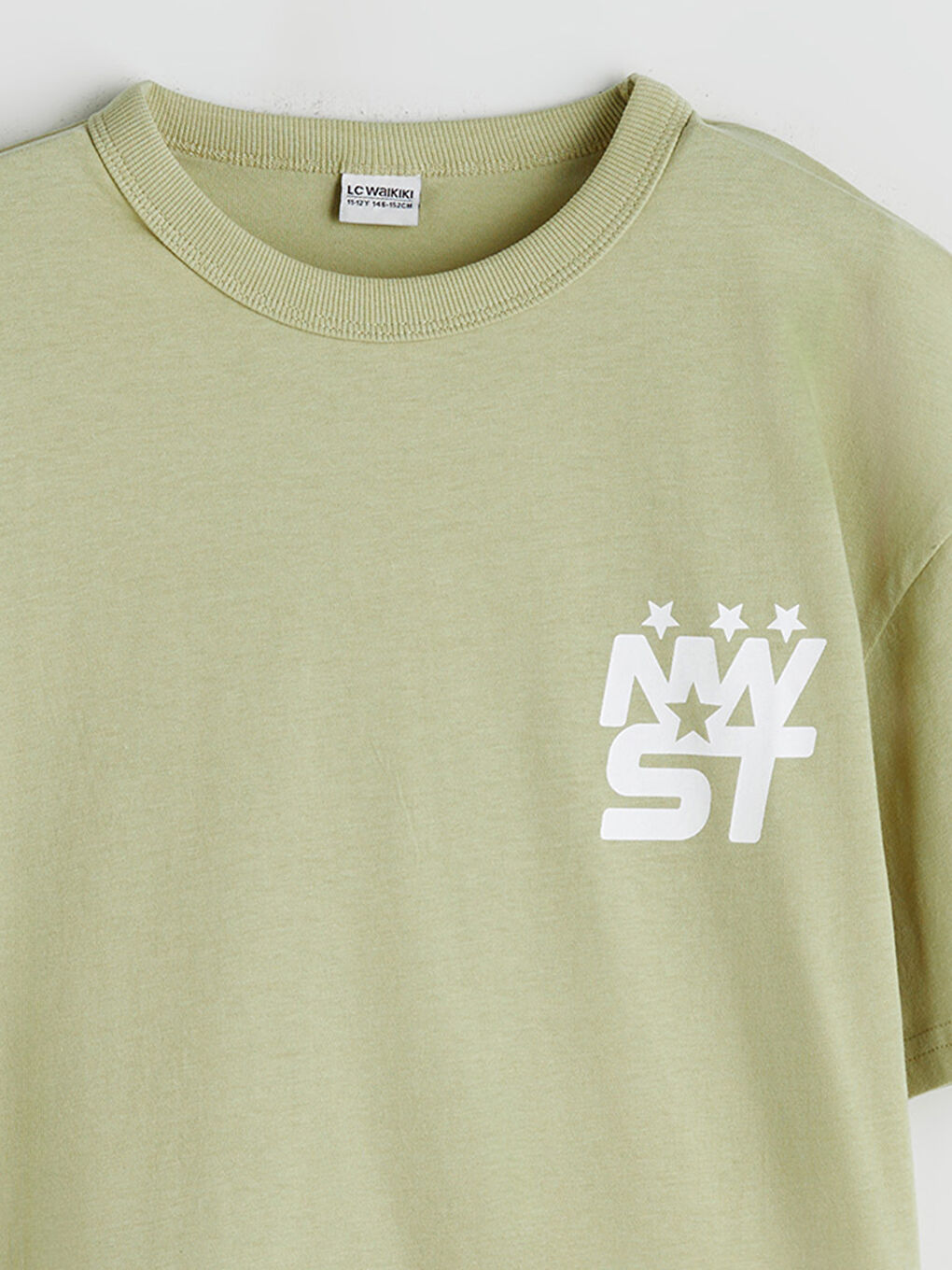 Ұлдарға арналған принтті дөңгелек жағалы футболка-2