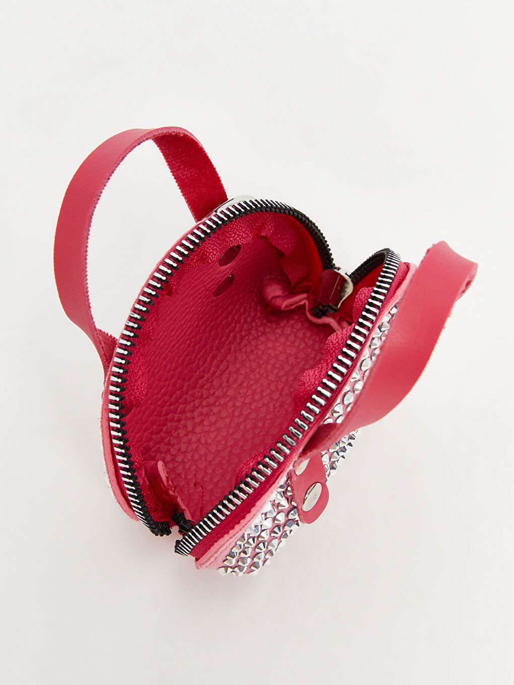 Taş Detaylı Çanta Görünümlü Anahtarlık Cüzdan-2