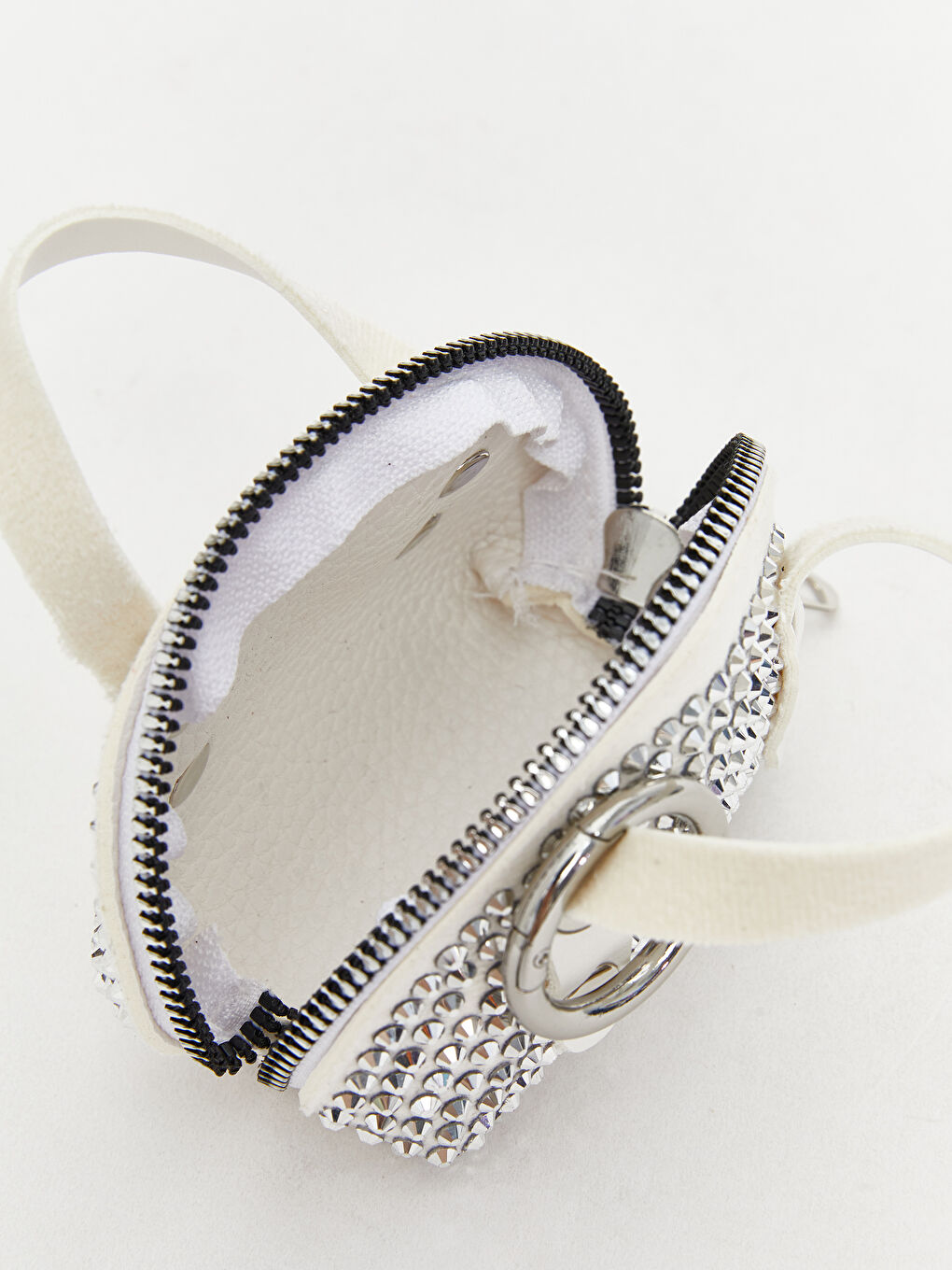 Taş Detaylı Çanta Görünümlü Anahtarlık Cüzdan-5