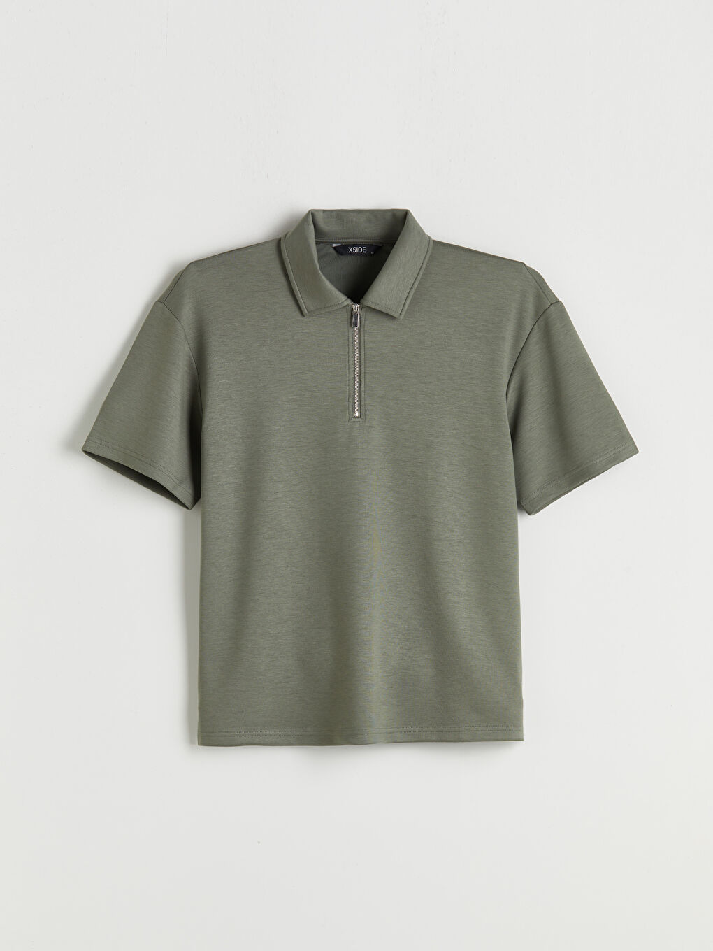 Yeşil Polo Yaka Erkek Tişört-4