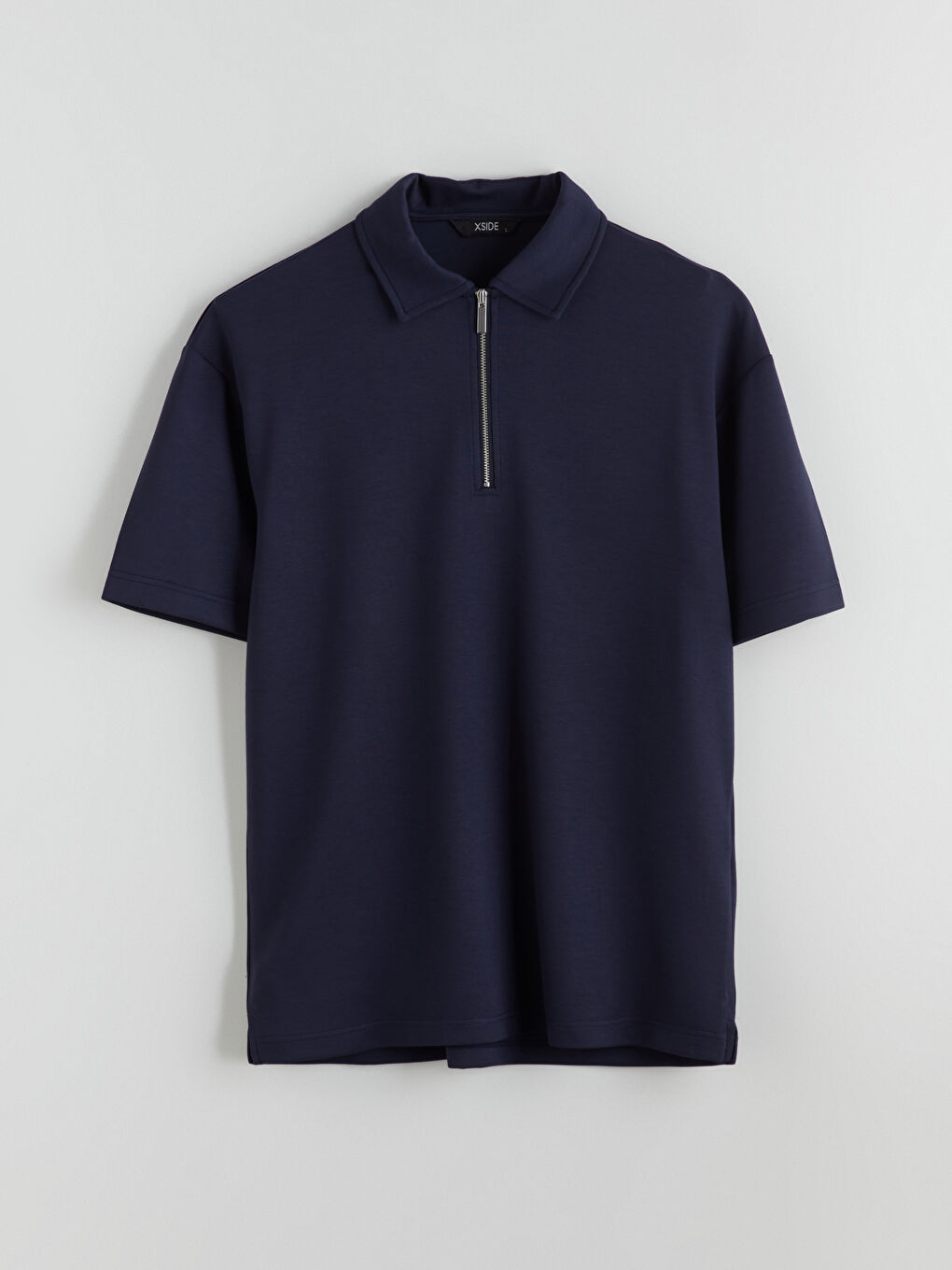 Lacivert Polo Yaka Erkek Tişört-4