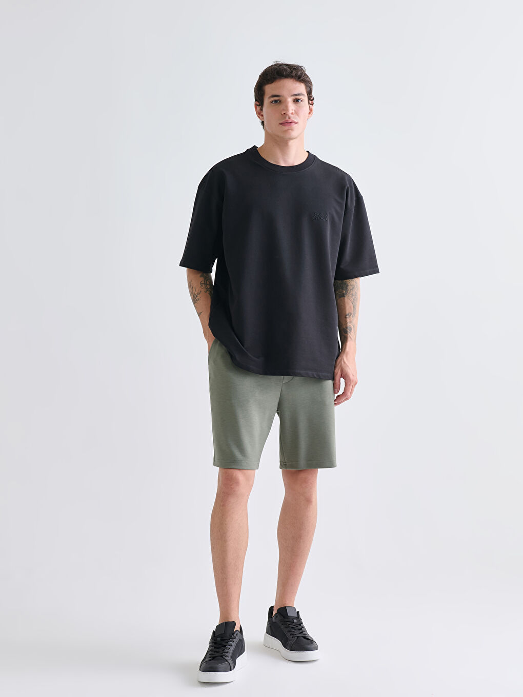 Yeşil Standart Kalıp Erkek Şort