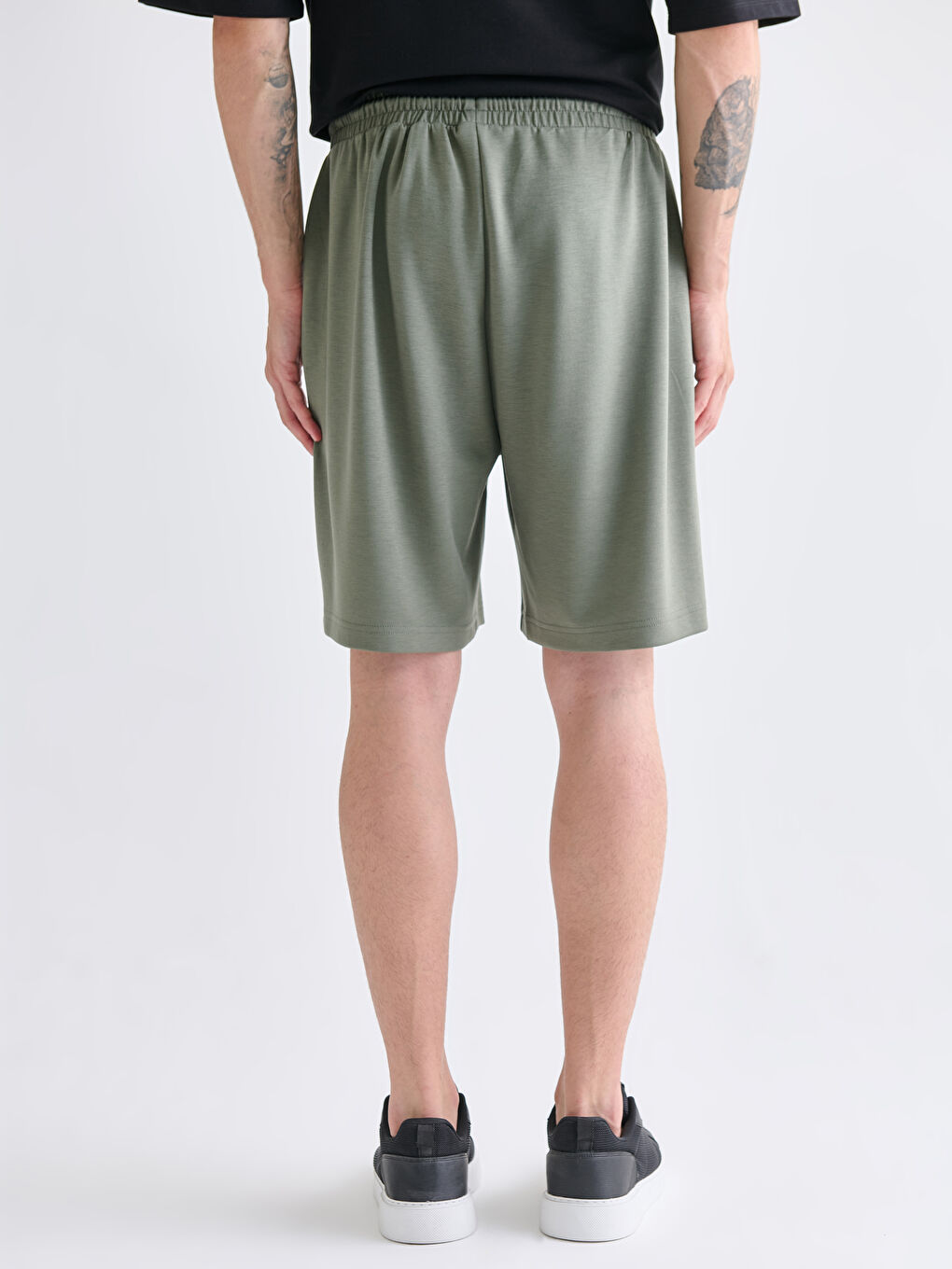 Yeşil Standart Kalıp Erkek Şort-3