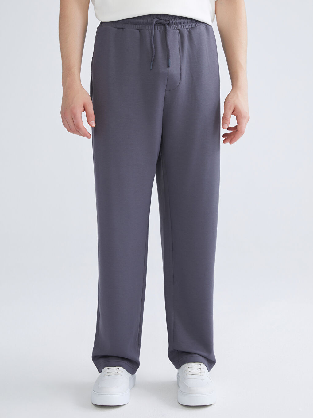 Antrasit Rahat Kalıp Erkek Eşofman Altı-1