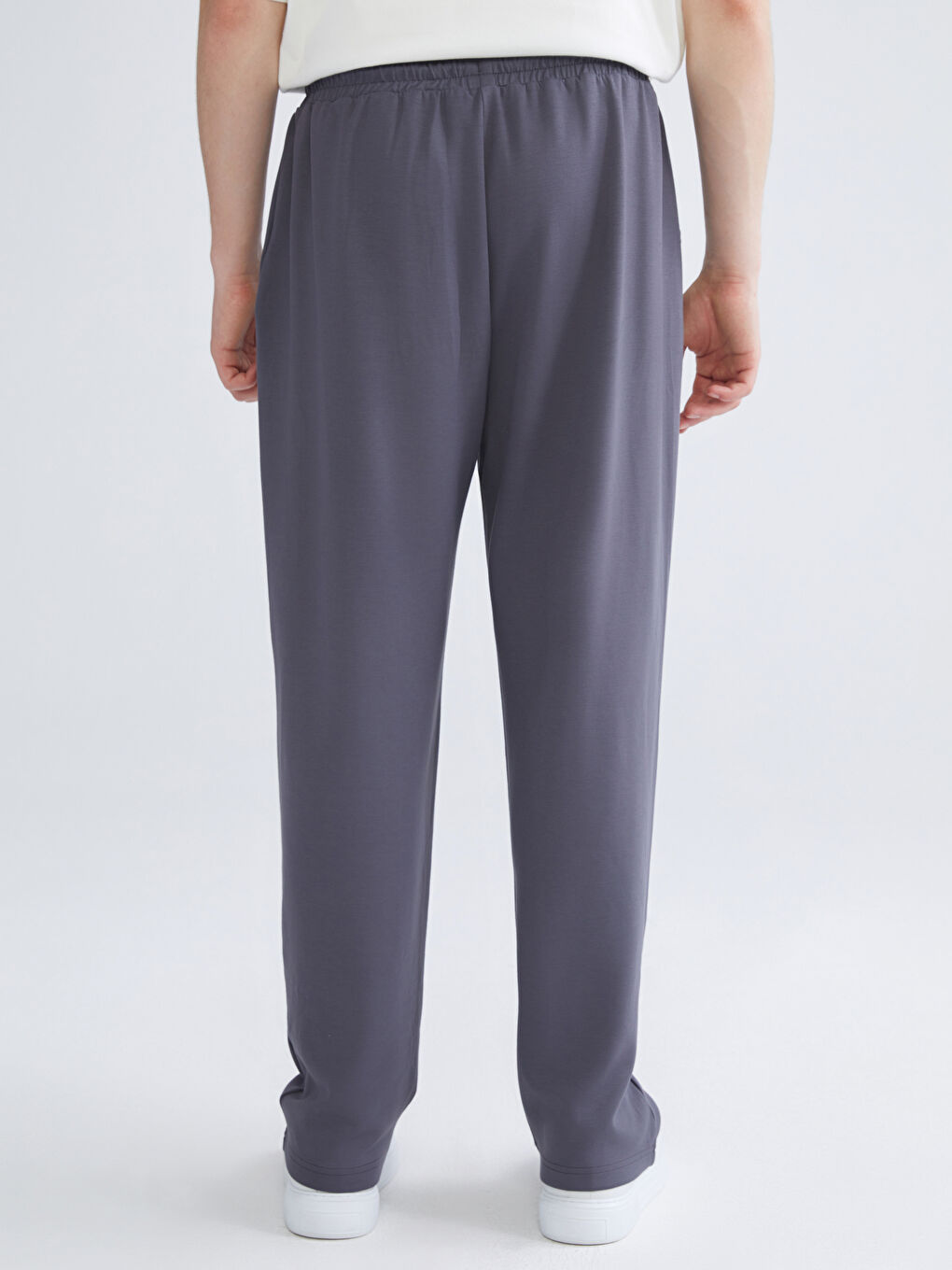 Antrasit Rahat Kalıp Erkek Eşofman Altı-3