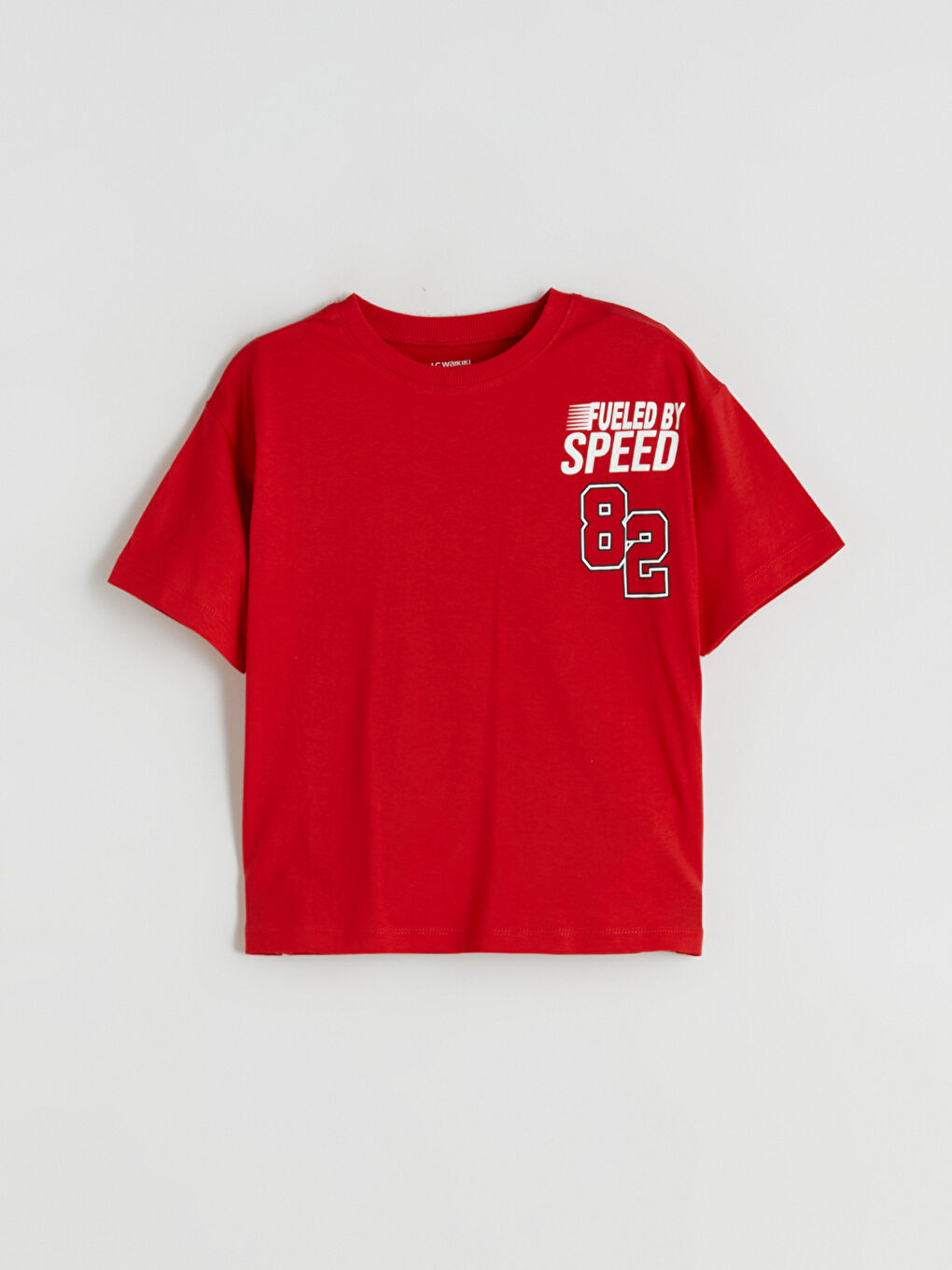 Футболка с круглым вырезом и принтом автомобиля для мальчиков-1