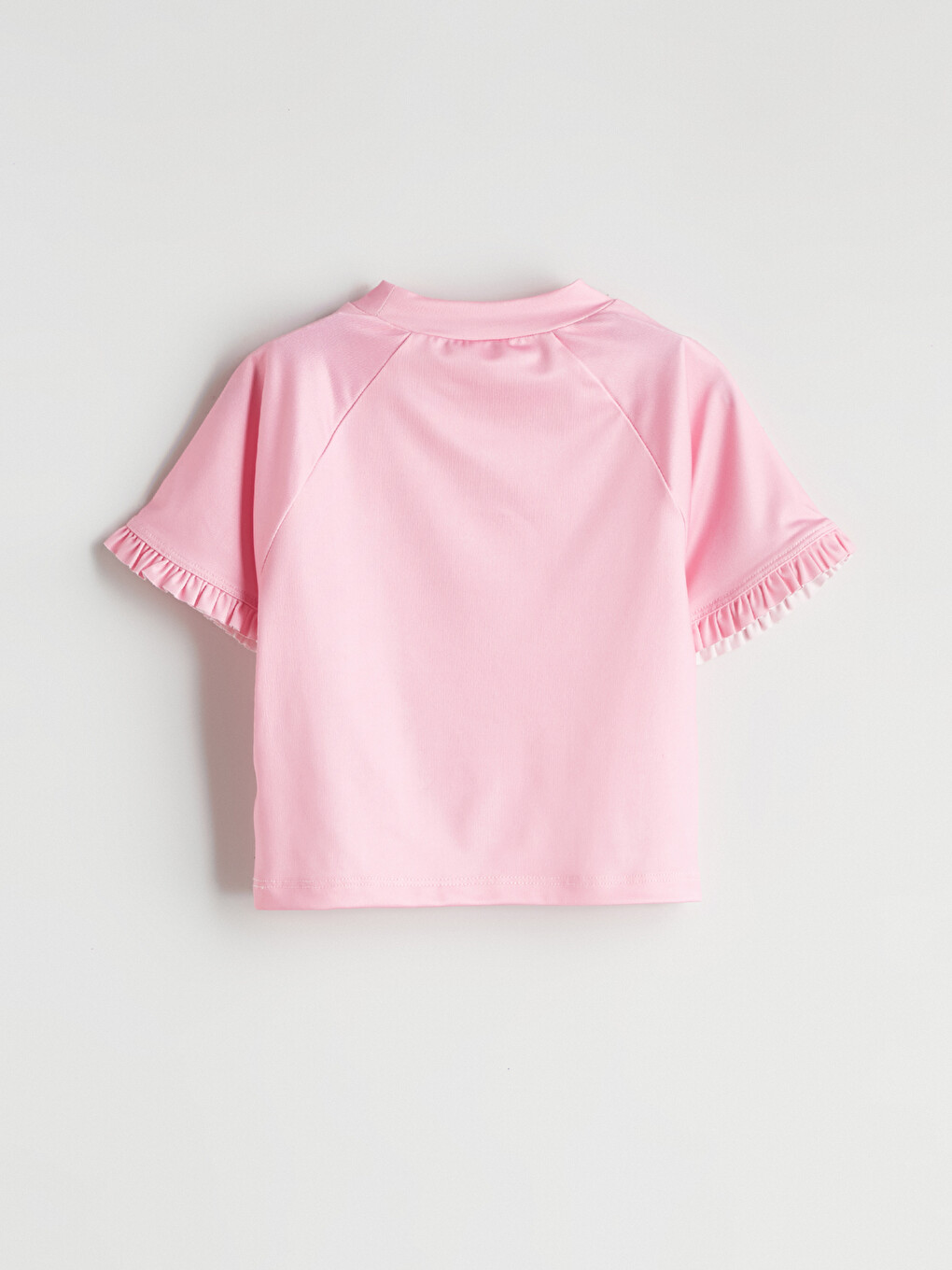 Pembe Dik Yakalı Kız Çocuk Mayo-2