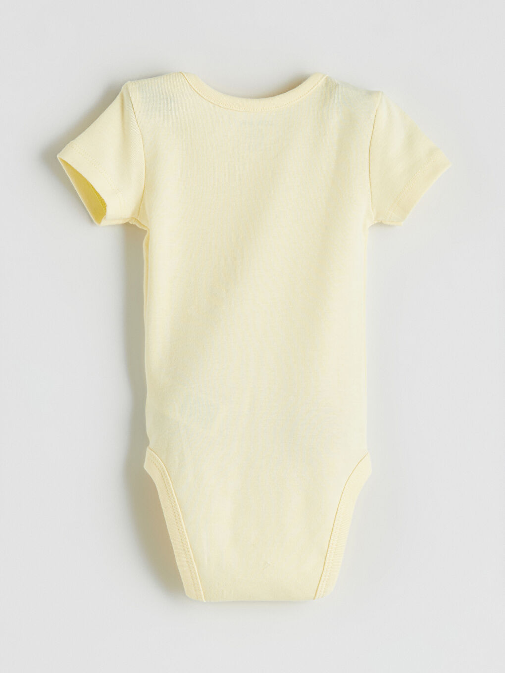 Sarı Bisiklet Yaka Baskılı Kız Bebek Çıtçıtlı Bodysuit 3'lü-3