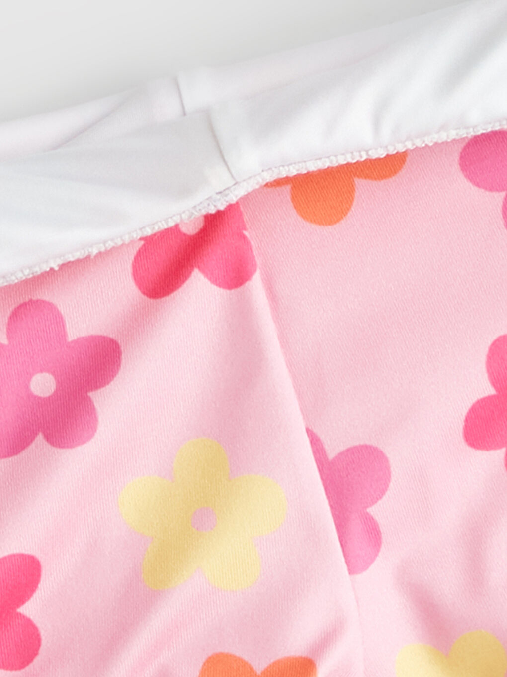 Pembe Baskılı Kız Bebek Mayo Takımı-2