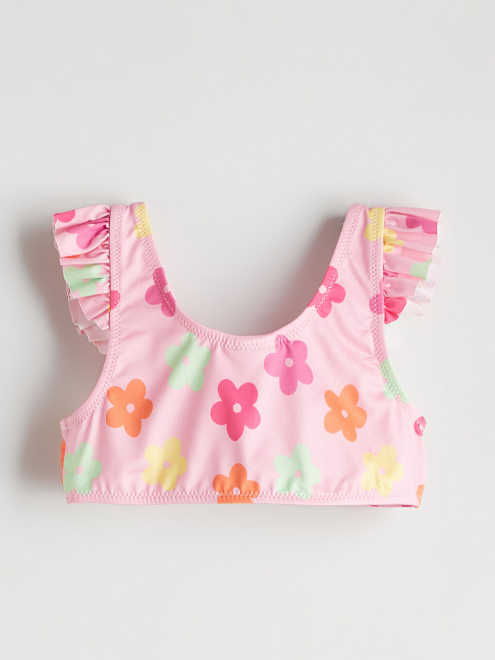 Pembe Baskılı Kız Bebek Mayo Takımı-7