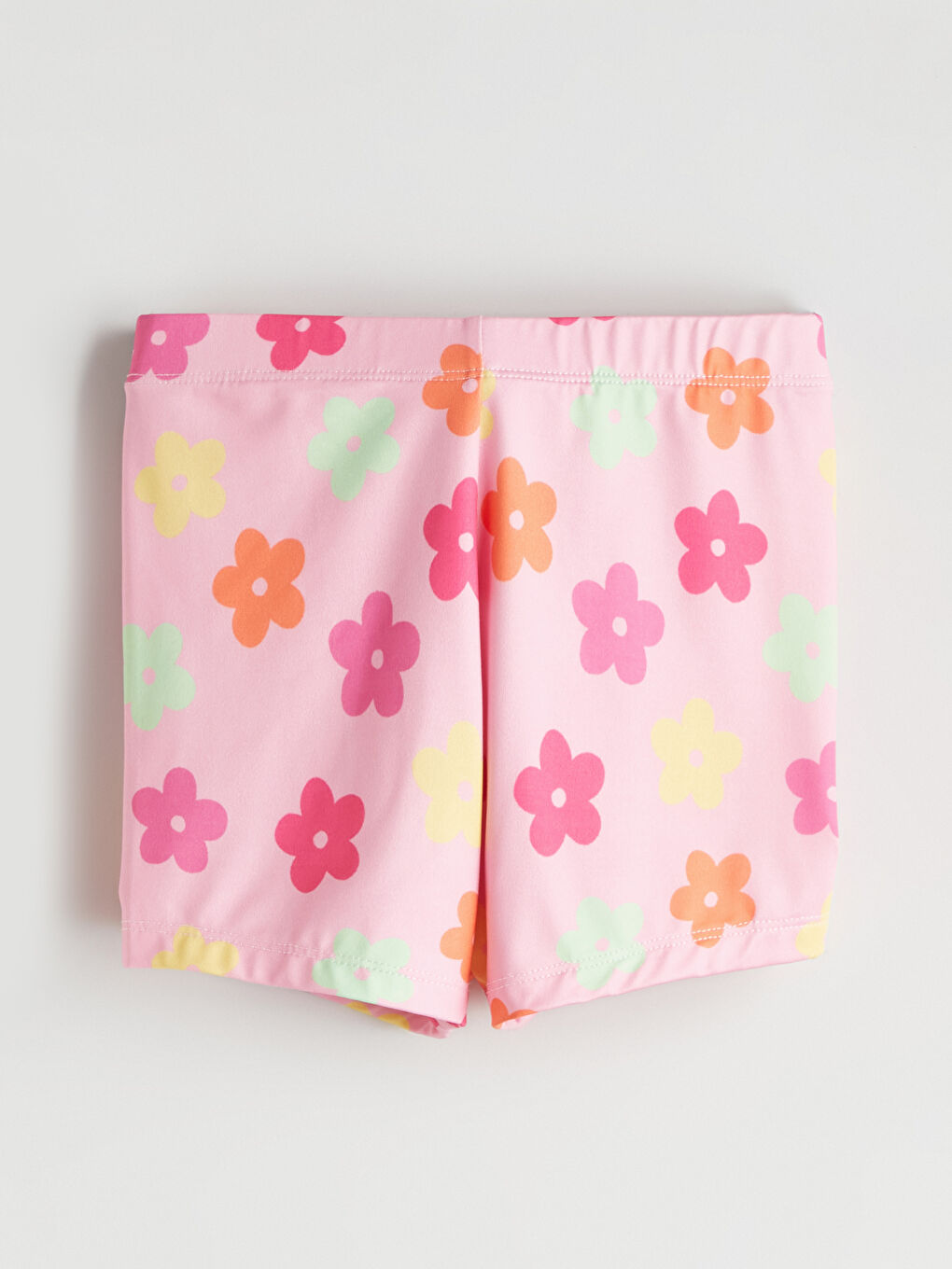 Pembe Baskılı Kız Bebek Mayo Takımı-8