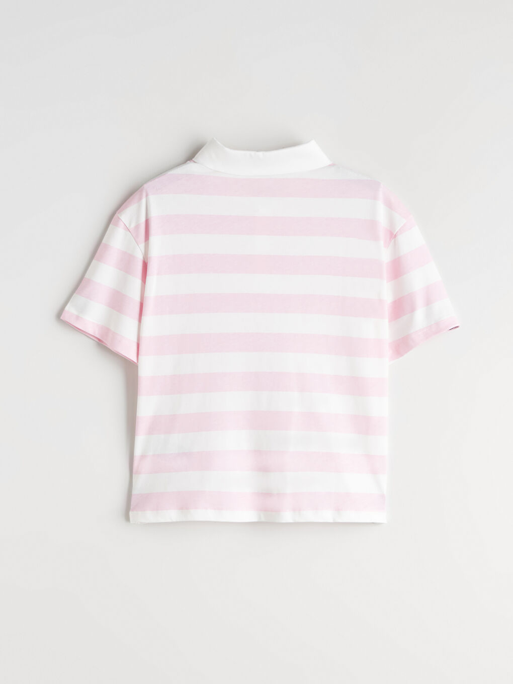 Ekru Polo Yaka Kız Çocuk Tişört-2