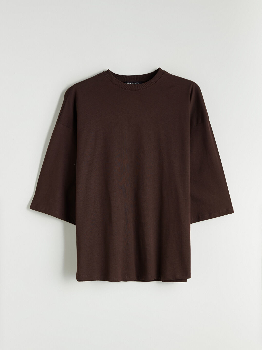 Kahverengi Bisiklet Yaka Kadın Tunik-4