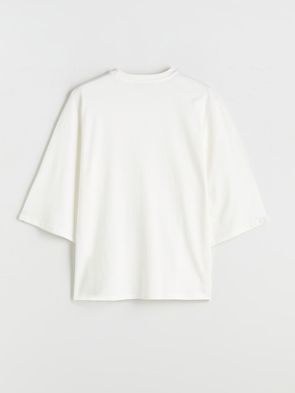 Beyaz Bisiklet Yaka Kadın Tunik-5