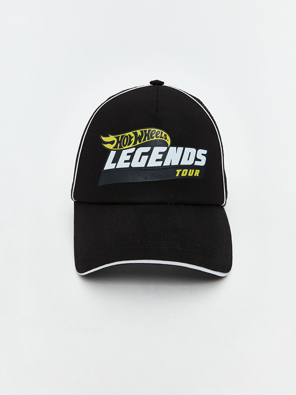 Siyah Hot Wheels Baskılı Erkek Kep Şapka