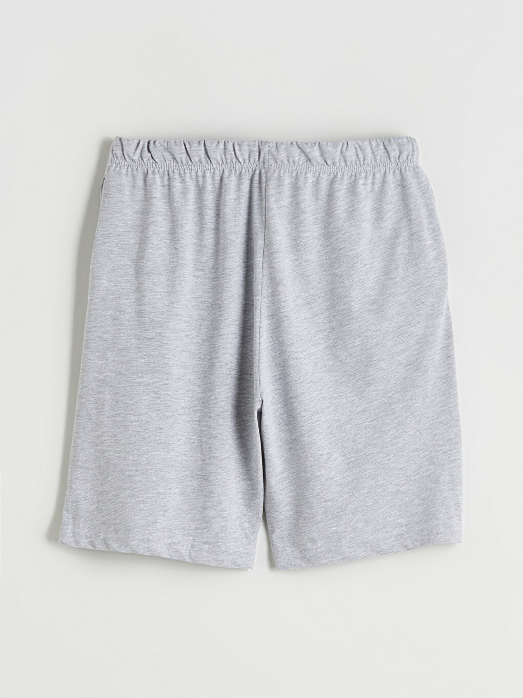 Gri Standart Kalıp Erkek Pijama Alt Şort-1