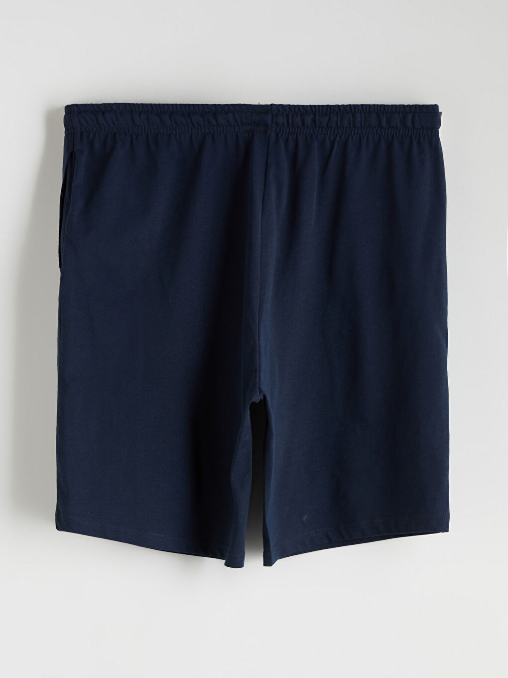 Lacivert Standart Kalıp Erkek Pijama Alt Şort-1