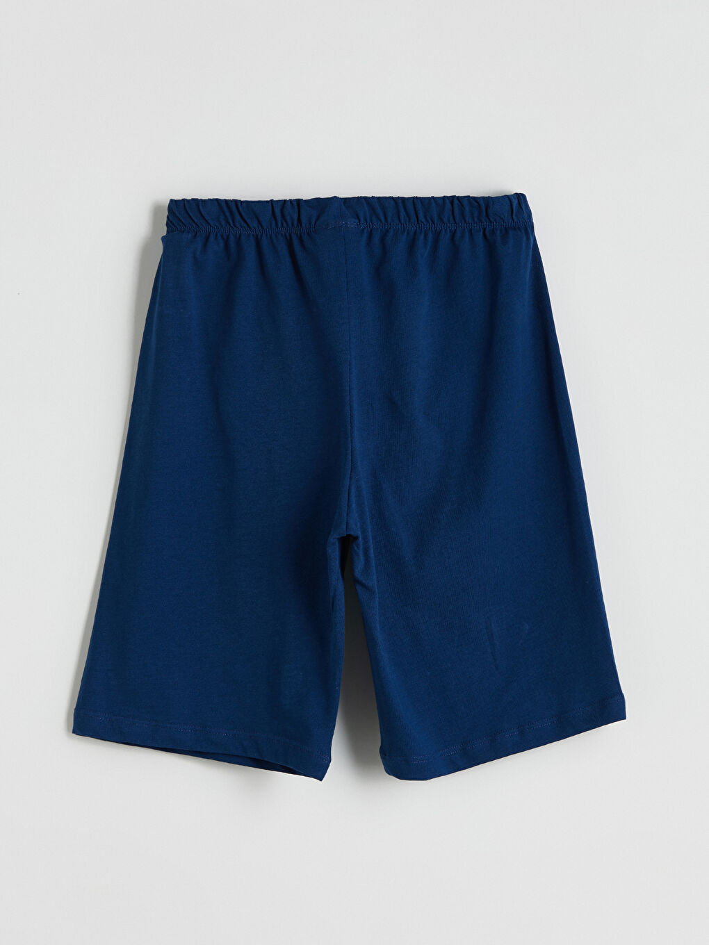 Lacivert Beli Lastikli Erkek Çocuk Pijama Şort-1