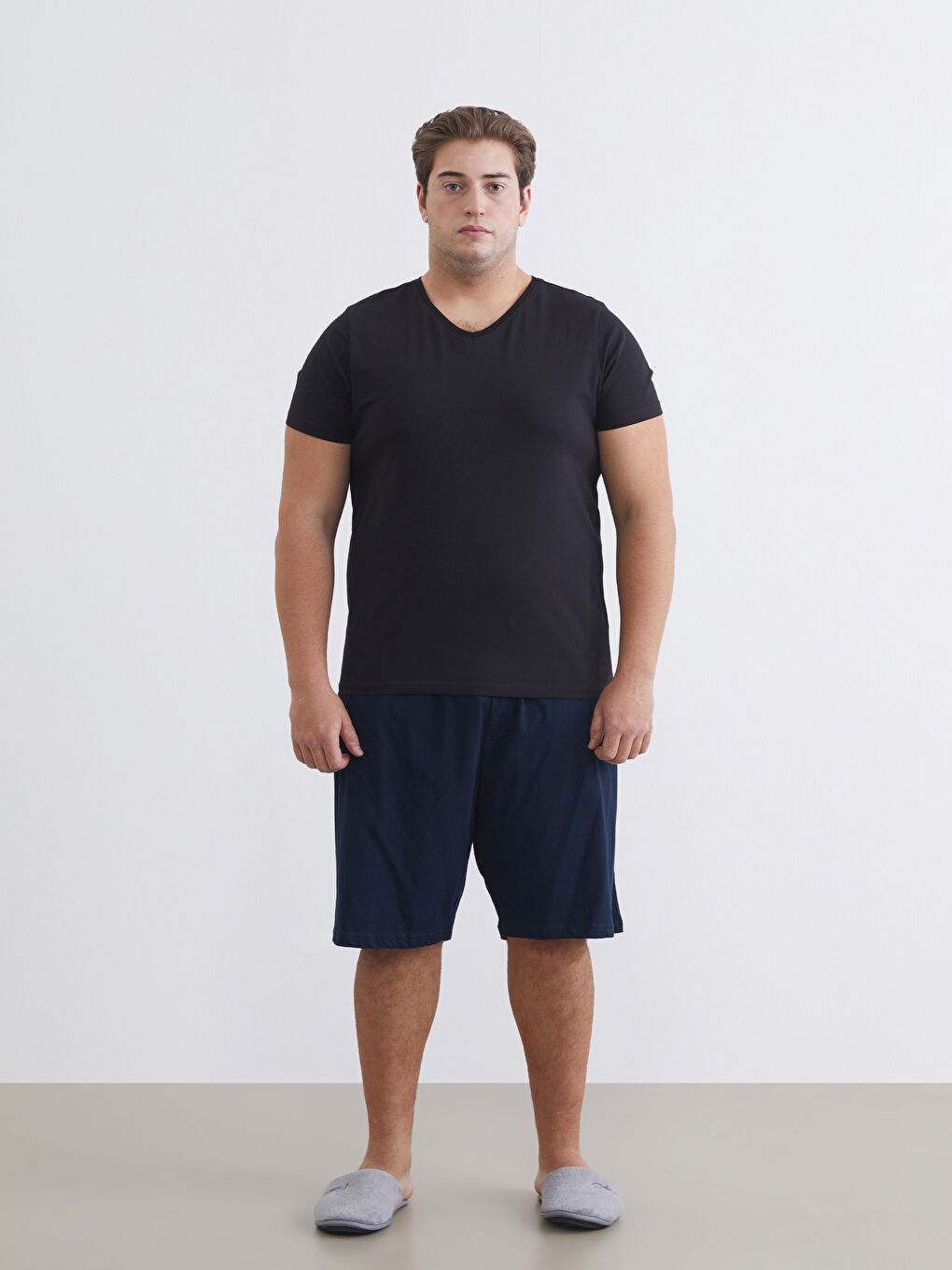 Комплект из 2-х Мужских Пижамных Шорт Слим Фит-1