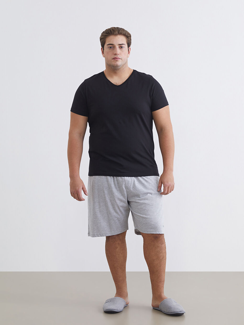 Комплект из 2-х Мужских Пижамных Шорт Слим Фит-2