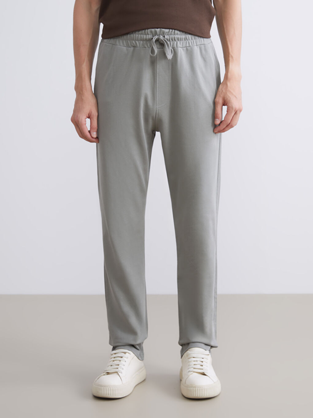 Haki Standart Kalıp Erkek Eşofman Altı-1