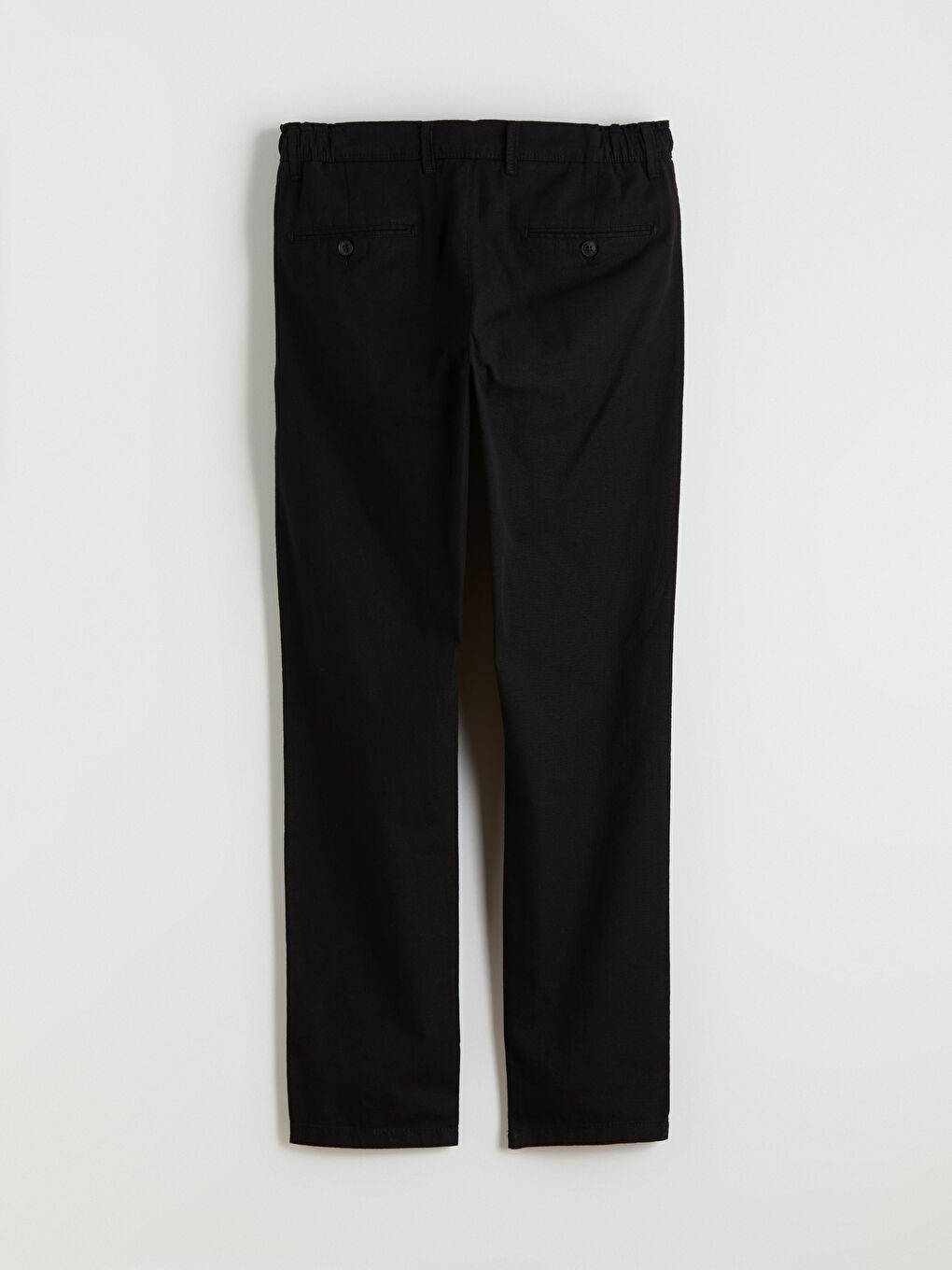 Siyah Standart Kalıp Erkek Chino Pantolon-5