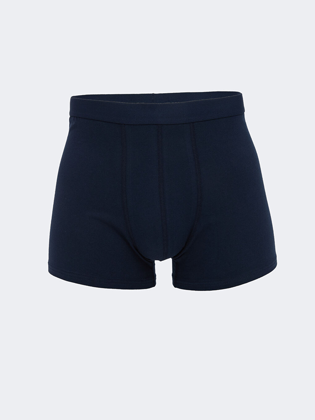 Lacivert Standart Kalıp Pamuklu Esnek Erkek Boxer 3'lü-1