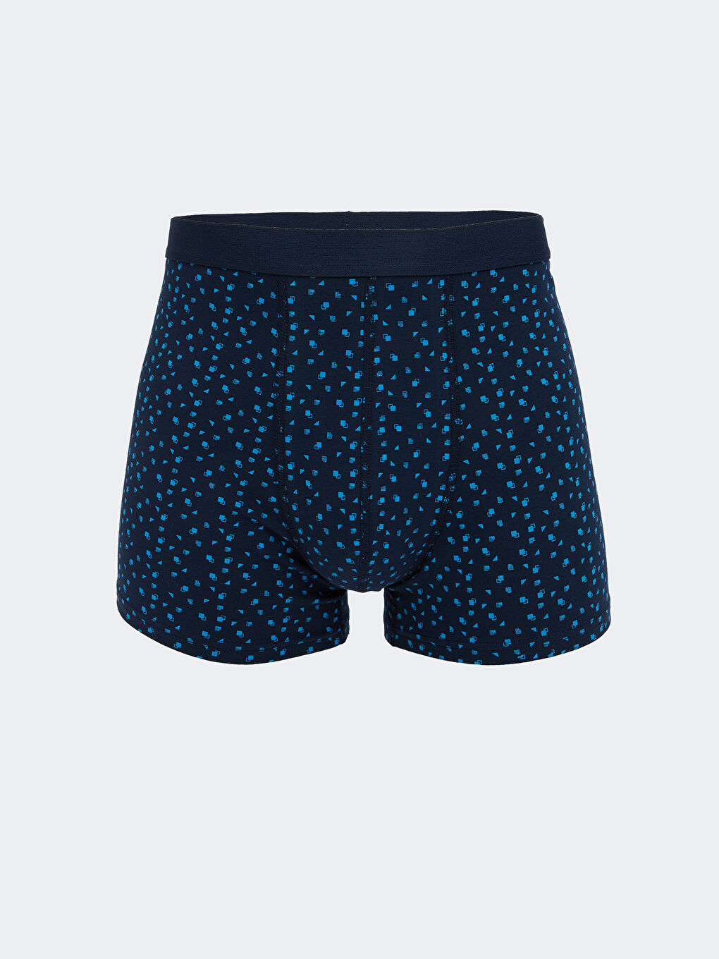 Lacivert Standart Kalıp Pamuklu Esnek Erkek Boxer 3'lü-2