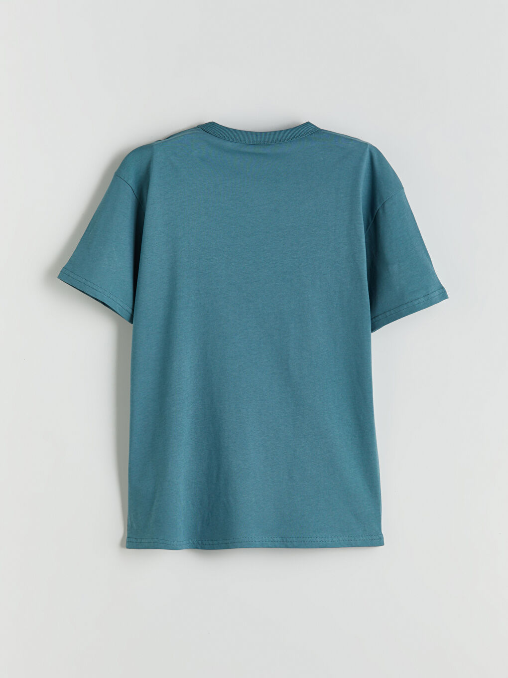 Yeşil Bisiklet Yaka Slogan Baskılı Erkek Çocuk Tişört-4