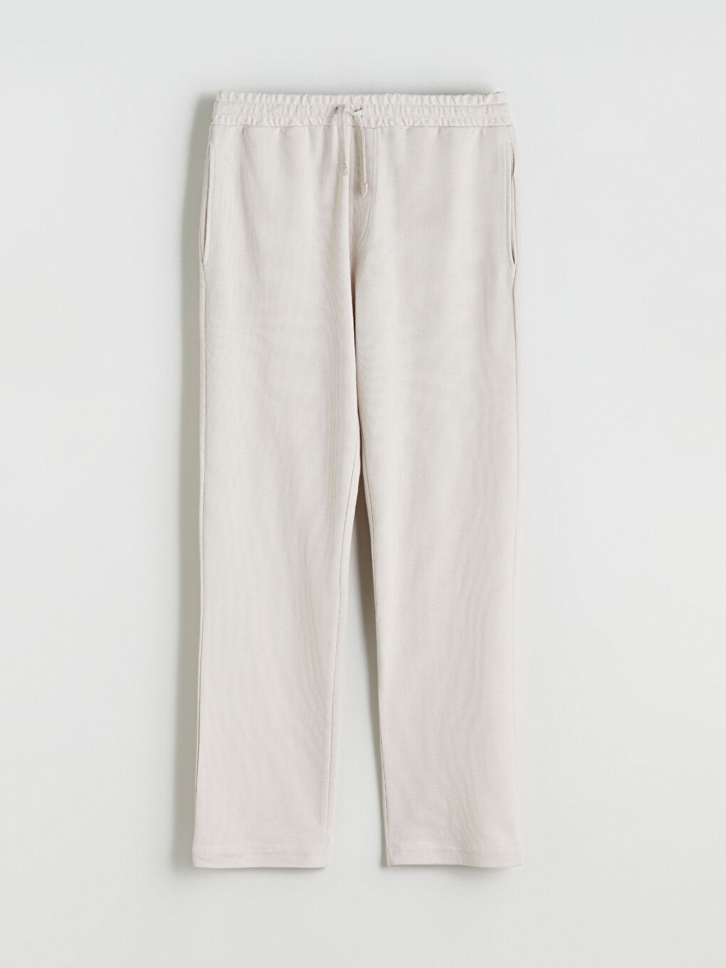 Bej Standart Kalıp Erkek Eşofman Altı-4