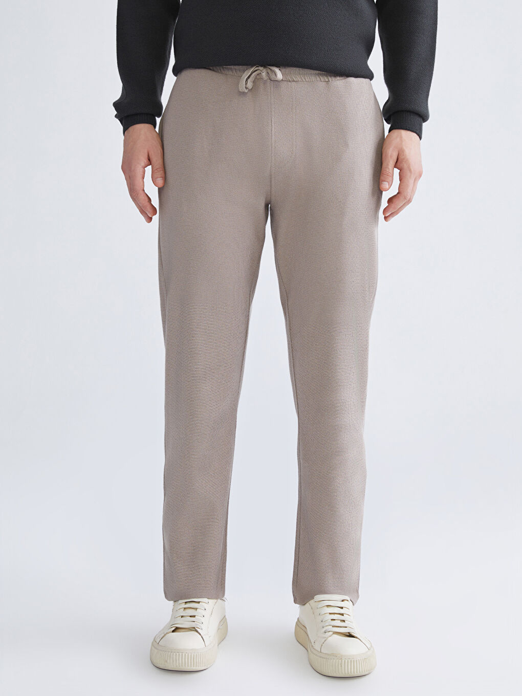 Kahverengi Standart Kalıp Erkek Eşofman Altı-1