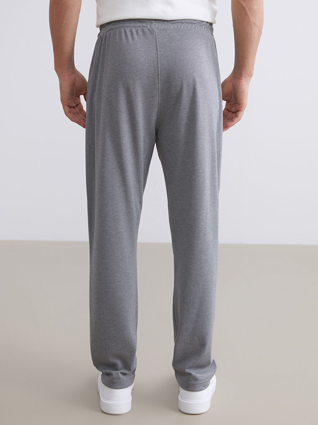 Gri Standart Kalıp Erkek Eşofman Altı-3