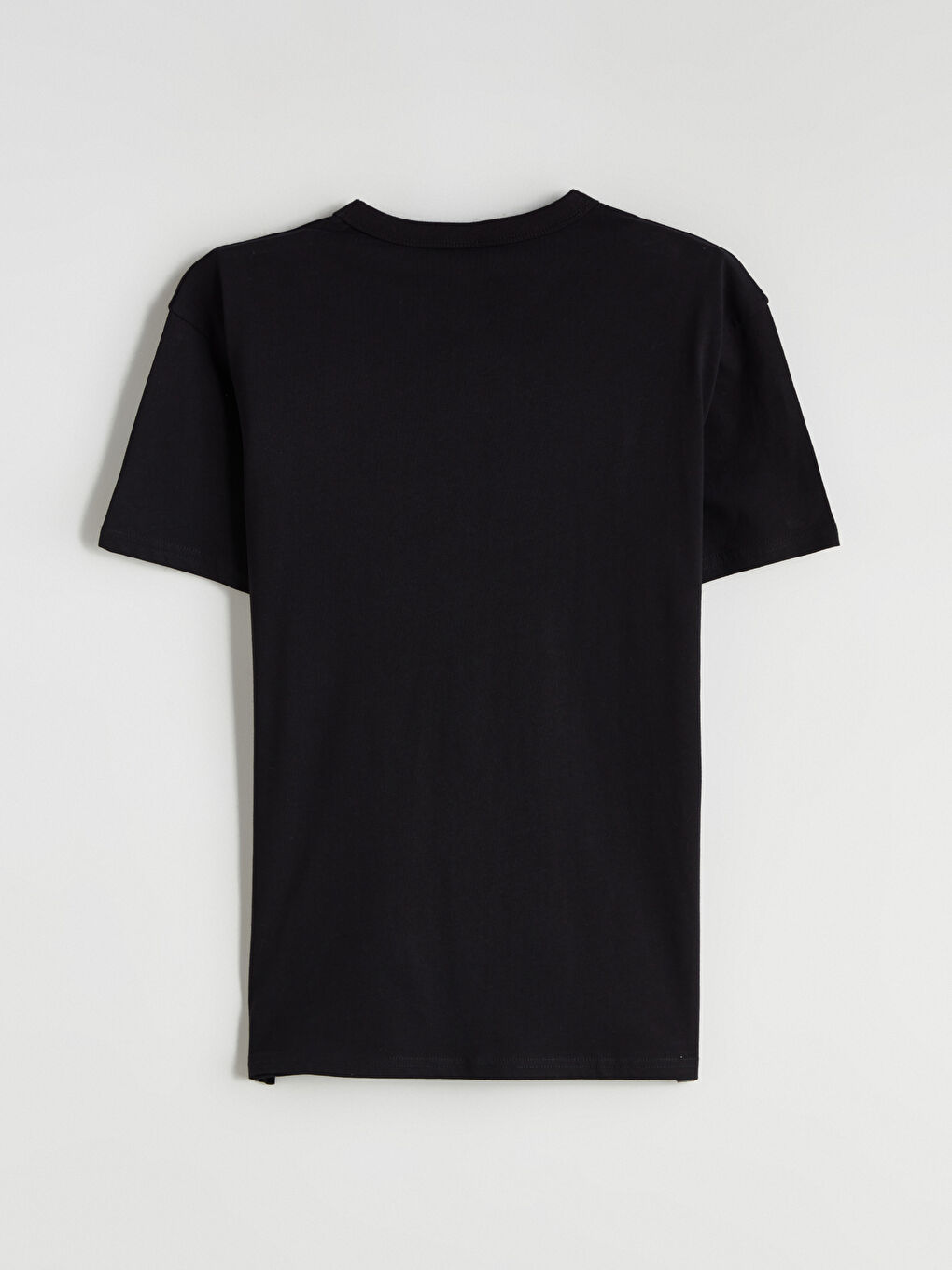 Siyah Bisiklet Yaka Slogan Baskılı Erkek Çocuk Tişört-4