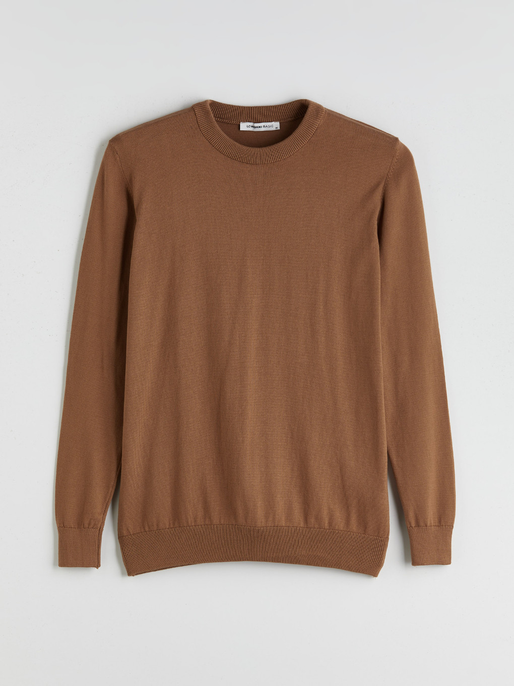Crew Neck Long Sleeve Thin Men's Knitwear Sweater-4